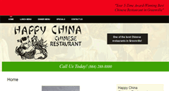 Desktop Screenshot of happychinarestaurant.net